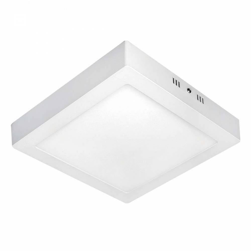 PLAFON LED QUADRADO SOBREPOR 18W 6500K BIVOLT